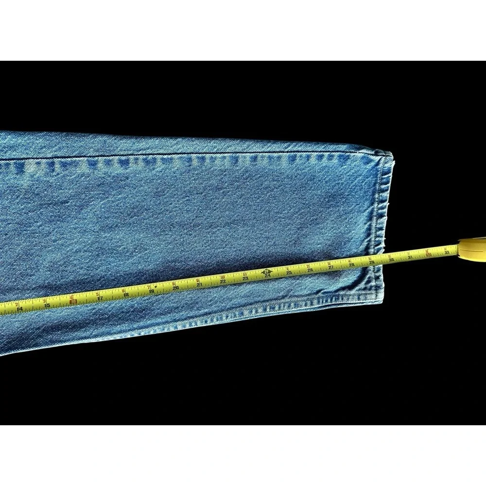 Vintage 90s Orange Tab Levi's 505 Straight Leg Denim Jeans 32.5x31 Medium Wash